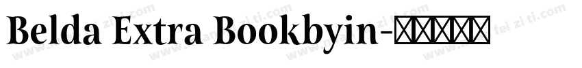 Belda Extra Bookbyin字体转换